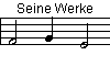 Seine Werke